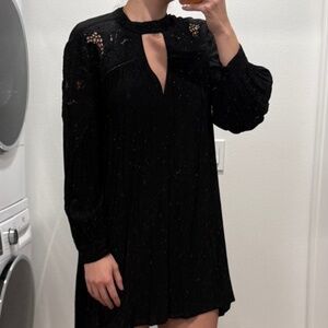 ASTR Mini Black Long Sleeve Dress
